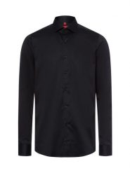 Finshley & Harding koszula biznesowa - non-iron Mężczyźni Slim Fit Bawełna czarny, 44. Czarne koszule Finshley & Harding, m, bez wzorów, z bawełny, bez kołnierzyka, bez ramiączek. Za 329.95 zł.
