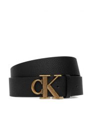 Calvin Klein Pasek Męski LV04D7109G Czarny. Czarne paski CALVIN KLEIN, bez wzorów, ze skóry. Za 249.99 zł.