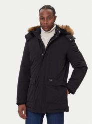 Guess Kurtka puchowa M5BL2G W2712 Czarny Regular Fit. Czarne kurtki Guess, m, z aplikacjami, z puchu, bez kaptura. Za 929.00 zł.