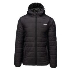 Kurtka puchowa Hi-Tec Core Aron. Czarne kurtki Hi-tec, bez wzorów, z puchu, bez kaptura. W wyprzedaży za 128.00 zł.