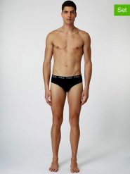 Fila Slipy (2 pary) w kolorze czarnym rozmiar: M. Czarne slipki Fila, m, bez wzorów. Za 43.99 zł.