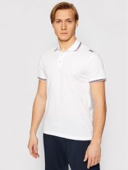 CMP Polo 39D8367 Biały Regular Fit. Białe koszulki polo sportowe CMP, m, bez wzorów, z bawełny, bez kołnierzyka, bez ramiączek. Za 109.99 zł.