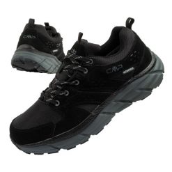 Buty trekkingowe sportowe wodoodporne męskie CMP Kamsel Low. Czarne buty trekkingowe CMP, bez wzorów, bez zapięcia. Za 269.95 zł.