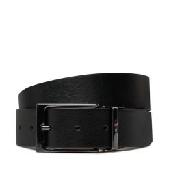 Pasek Męski Tommy Hilfiger. Czarne paski Tommy Hilfiger, bez wzorów. Za 249.99 zł.