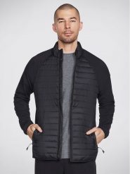 Skechers Kurtka przejściowa Goshield Hybrid Jacket JA23 Czarny Regular Fit. Czarne kurtki Skechers, m, bez wzorów, z syntetyku, bez kaptura. Za 309.99 zł.