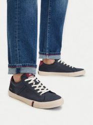 Beverly Hills Polo Club Sneakersy CWBEO-V5-MASON Granatowy. Niebieskie buty sportowe casual Beverly Hills Polo Club, bez wzorów, ze skóry, bez zapięcia. Za 179.99 zł.