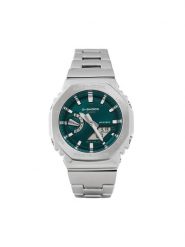 G-Shock Zegarek GM-2110D-3A1ER Srebrny. Szare, analogowe zegarki G-Shock, srebrne. Za 1,399.00 zł.