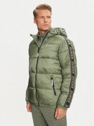 Guess Kurtka puchowa Arlo Z4BL08 WO06I Zielony Regular Fit. Zielone kurtki Guess, l, z aplikacjami, z puchu, bez kaptura. Za 459.99 zł.