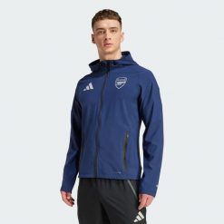 Bluza Arsenal Tiro 25 Competition Vis Tech Travel. Niebieskie bluzy bez kaptura Adidas, xl, bez wzorów, bez kaptura. Za 399.00 zł.