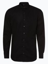 Eterna Slim Fit Koszula niewymagająca prasowania Mężczyźni Slim Fit Bawełna czarny, 44. Czarne koszule Eterna Slim Fit, m, bez wzorów, z bawełny, bez kołnierzyka, bez ramiączek. Za 279.95 zł.