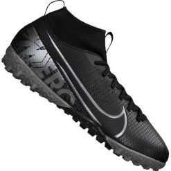 Buty piłkarskie Nike Superfly 7 Academy Tf Jr AT8143-001. Czarne odzież kompresyjna Nike, na jesień, bez wzorów, z materiału, do piłki nożnej. W wyprzedaży za 329.00 zł.