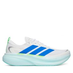 Buty do biegania adidas. Białe buty do biegania Adidas, bez wzorów, bez zapięcia, do biegania. Za 512.99 zł.