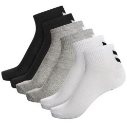 Skarpety średniej długości Hummel Chevron (x6). Czarne skarpety Hummel, bez wzorów, z bawełny. Za 91.00 zł.