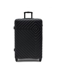 WITTCHEN Walizka duża 56-3A-753-11 Czarny. Czarne walizki Wittchen, bez wzorów, z tworzywa sztucznego, duże. Za 519.99 zł.