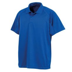Męska Koszulka Polo Impact Performance Aircool. Fioletowe koszulki polo SPIRO, m, bez wzorów, bez kołnierzyka, bez ramiączek. Za 58.99 zł.