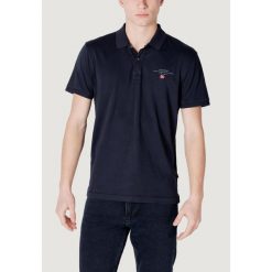 Polo z krótkim rękawem Mężczyzna NAPAPIJRI ELBAS JERSEY. Niebieskie koszulki polo Napapijri, m, bez wzorów, z bawełny, bez kołnierzyka, bez ramiączek. Za 249.15 zł.