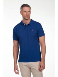 The Time of Bocha Koszulka polo w kolorze niebieskim rozmiar: M. Niebieskie koszulki polo The Time of Bocha, m, bez wzorów, z bawełny, bez kołnierzyka, bez ramiączek. Za 104.99 zł.