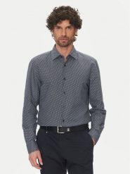 BOSS Koszula C-Hal 50539532 Granatowy Casual Fit. Niebieskie koszule Boss, m, bez wzorów, ze lnu, bez kołnierzyka, bez ramiączek. Za 409.99 zł.