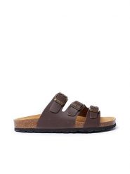 Mandel Skórzane klapki "Paco" w kolorze brązowym rozmiar: 42. Brązowe klapki Mandel. Za 130.99 zł.