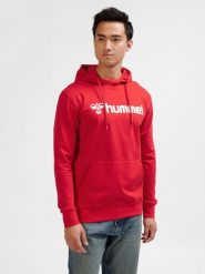 Bluza z kapturem Hummel Go 2.0 Logo. Niebieskie bluzy z kapturem Hummel, xs, bez wzorów, z bawełny, z kapturem. Za 161.10 zł.