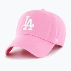 Czapka z daszkiem 47 Brand MLB Los Angeles Dodgers CLEAN UP. Czerwone czapki z daszkiem 47 Brand, na zimę, bez wzorów. Za 93.99 zł.