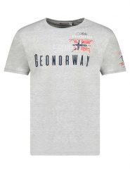 Geographical Norway Koszulka w kolorze szarym rozmiar: S. Szare bezrękawniki Geographical Norway, s, bez wzorów, z bawełny, bez kołnierzyka, bez ramiączek. Za 39.58 zł.