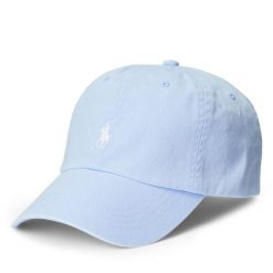 Czapka z daszkiem Polo Ralph Lauren. Niebieskie czapki z daszkiem Polo Ralph Lauren, bez wzorów. Za 269.99 zł.