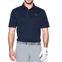 Koszulka sportowa męska Under Armour Tech Polo. Koszulki polo Under Armour, m, bez wzorów, bez kołnierzyka, bez ramiączek. Za 240.50 zł.