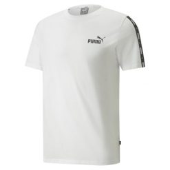 Koszulka męska sportowa Puma Essential. Białe t-shirty sportowe Puma, bez wzorów, bez ramiączek, na jogę i pilates. Za 92.99 zł.