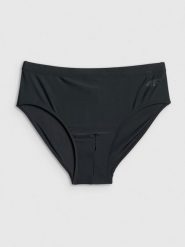 4F Kąpielówki męskie - czarne L. Czarne odzież kąpielowa 4F, l, bez wzorów, ze skóry, wakacyjne. Za 49.99 zł.