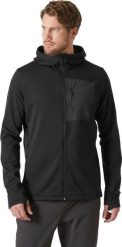 Bluza z kapturem Helly Hansen Versalite Fleece. Czarne odzież kompresyjna Helly Hansen, l, bez wzorów, z elastanu, trekkingowe. Za 439.00 zł.