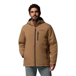 Męska kurtka Columbia Gate Racer II Softsh 2090404257. Brązowe kurtki Columbia, l, bez wzorów, z elastanu, z kapturem. Za 549.00 zł.
