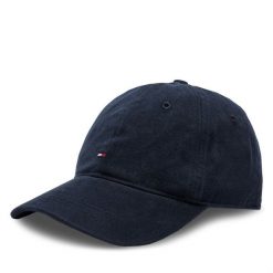 Czapka z daszkiem Tommy Hilfiger. Niebieskie czapki z daszkiem Tommy Hilfiger, bez wzorów. Za 199.99 zł.