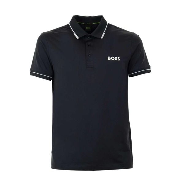 Koszulka Polo męska BOSS Paul Pro BLU slim fit granatowa (50506203-403B). Niebieskie koszulki polo Boss, bez wzorów, bez ramiączek. Za 279.00 zł.