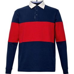 Koszulka polo w kolorze granatowo-czerwonym. Bezrękawniki Esprit Men. W wyprzedaży za 65.95 zł.