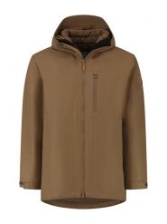 MGO leisure wear Kurtka przejściowa 3w1 "Liam" w kolorze jasnobrązowym rozmiar: XL. Brązowe kurtki MGO leisure wear, xl, z aplikacjami, ze skóry, bez kaptura. Za 587.99 zł.