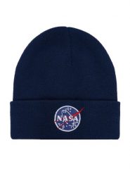 Alpha Industries Czapka 198948 Niebieski. Niebieskie czapki zimowe Alpha Industries, bez wzorów, z wiskozy. Za 89.99 zł.