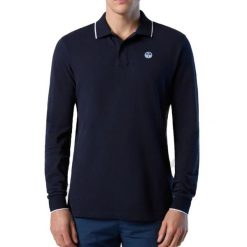 NORTH SAILS POLO LONG SLEEVE Niebieski. Niebieskie koszulki polo North Sails, m, bez wzorów, z tkaniny, bez kołnierzyka, bez ramiączek. Za 276.99 zł.