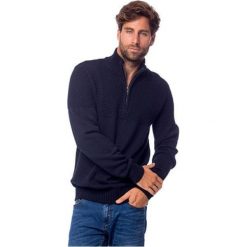 Heavy Tools Męska sweter Hinter W18-442 Navy (rozmiar XL). Niebieskie swetry nierozpinane Heavy Tools, m, bez wzorów, z bawełny, bez kołnierzyka, bez ramiączek. W wyprzedaży za 142.00 zł.