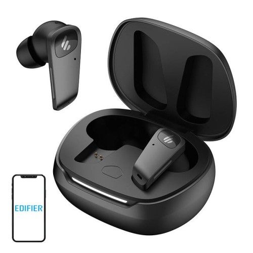 Słuchawki planarne TWS Edifier NeoBuds Planar ANC (czarne). Czarne słuchawki bezprzewodowe Edifier. Za 853.99 zł.