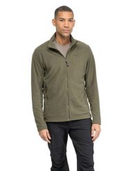 Bergans Kurtka polarowa "Finnsnes" w kolorze khaki rozmiar: S. Brązowe kurtki Bergans, s, bez wzorów, z polaru, bez kaptura. Za 188.40 zł.