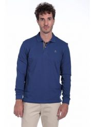 The Time of Bocha Koszulka polo w kolorze niebieskim rozmiar: M. Niebieskie koszulki polo The Time of Bocha, m, bez wzorów, z bawełny, bez kołnierzyka, bez ramiączek. Za 113.99 zł.