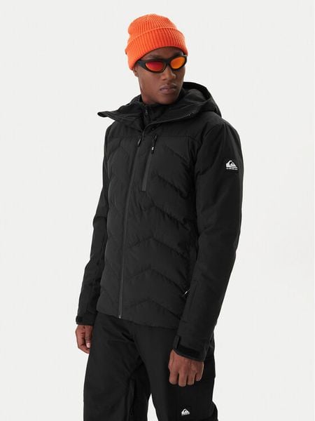 Quiksilver Kurtka narciarska The Edge EQYTJ03504 Czarny Slim Fit. Czarne kurtki narciarskie i snowboardowe Quiksilver, l, bez wzorów, z syntetyku, narciarskie. Za 1,289.00 zł.