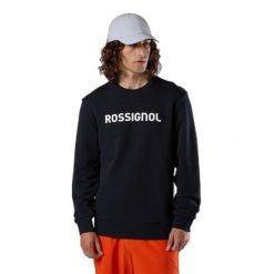 Sweatshirt Rossignol Logo Cn. Czarne bluzy Rossignol, m, bez wzorów, bez kaptura. Za 406.50 zł.
