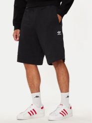 Adidas Szorty sportowe Essentials Trefoil IY8520 Czarny Regular Fit. Czarne krótkie spodenki sportowe Adidas, m, bez wzorów, z bawełny. Za 169.99 zł.