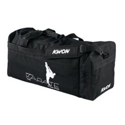Torba sportowa do karate Kwon. Czarne torby na ramię KWON, bez wzorów, z nylonu, na ramię, duże, bez dodatków. Za 170.00 zł.
