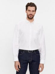 Calvin Klein Koszula Oxford K10K112155 Biały Regular Fit. Białe koszule CALVIN KLEIN, m, bez wzorów, z bawełny, bez kołnierzyka, bez ramiączek. Za 249.99 zł.
