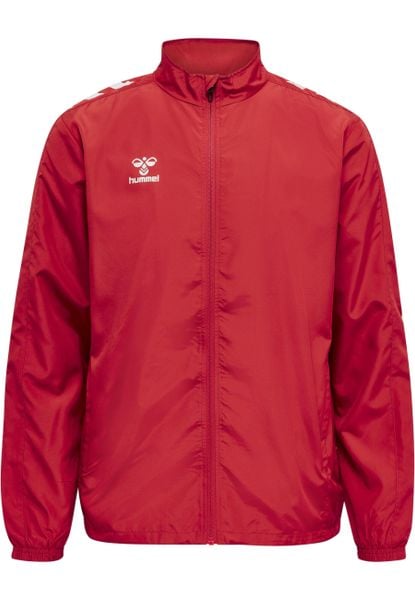 Kurtka Hummel Micro Zip. Czerwone kurtki Hummel, l, bez wzorów, z materiału, bez kaptura. Za 169.10 zł.