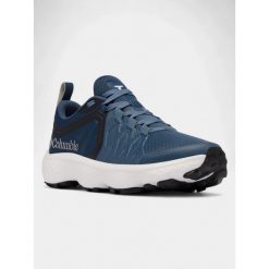 Buty turystyczne męskie Columbia Escape Thrive Titanium. Niebieskie buty trekkingowe Columbia, bez wzorów, bez zapięcia, trekkingowe. Za 449.99 zł.