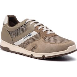 Sneakersy GEOX - U Wilmer B U923XB 01422 C5335 Sand/Taupe. Brązowe buty sportowe casual Geox, bez wzorów, z materiału, bez zapięcia. W wyprzedaży za 199.00 zł.